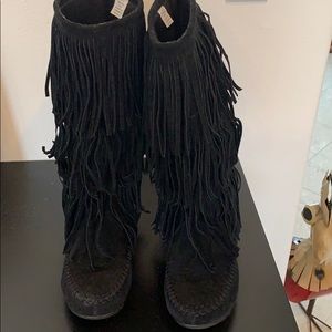 Fringe boots size 8 and 1/2